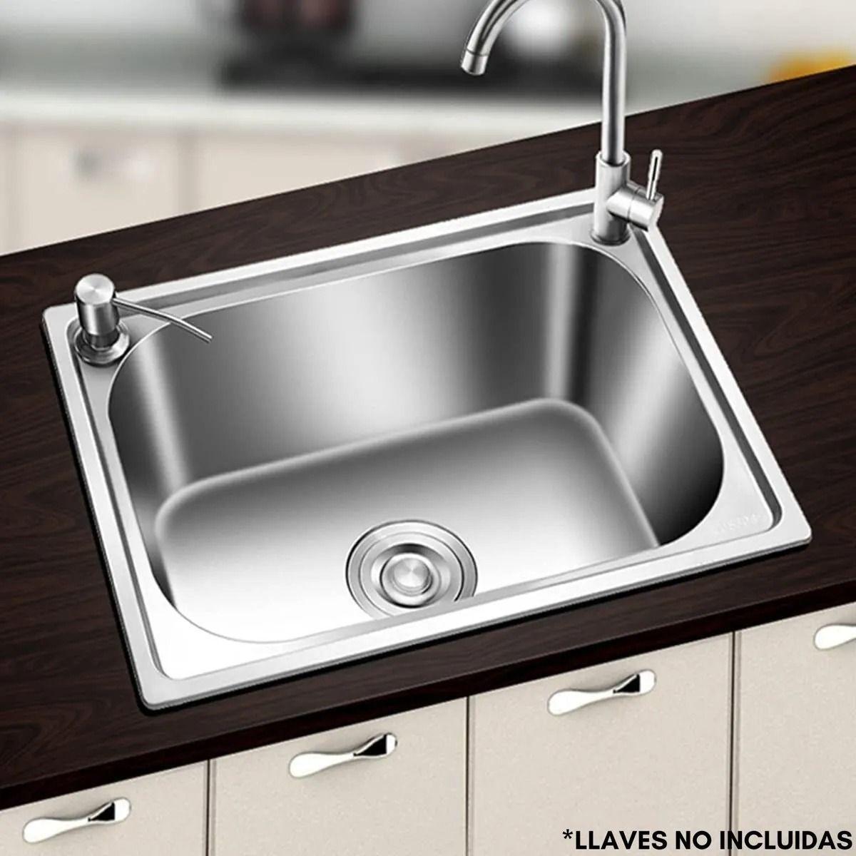 Lavaplatos Empotrado 60x45 Lavaplatos Acero Inoxidable-5