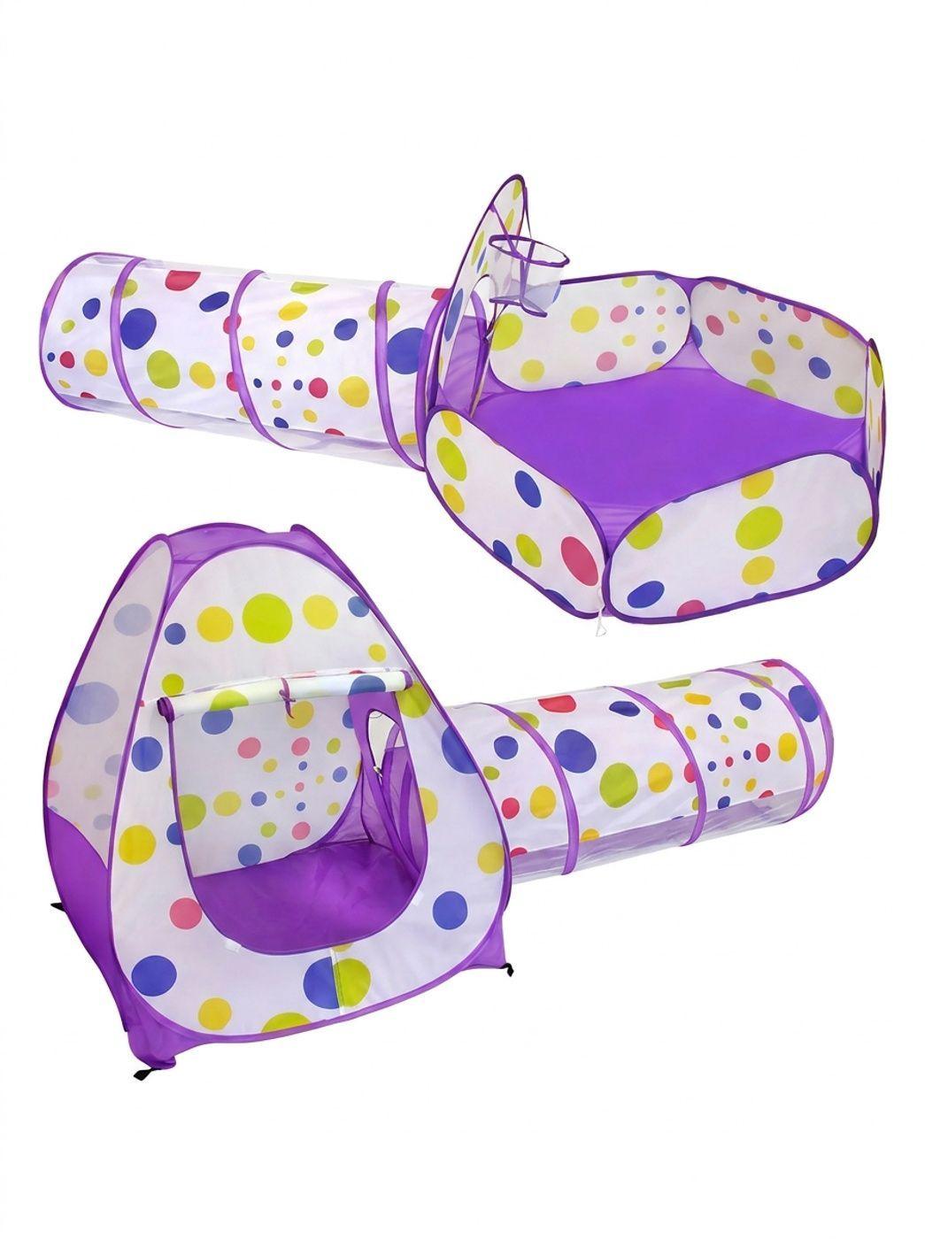 Carpa Piscina De Pelotas Con Tunel Castillo Ni os Plegable-2