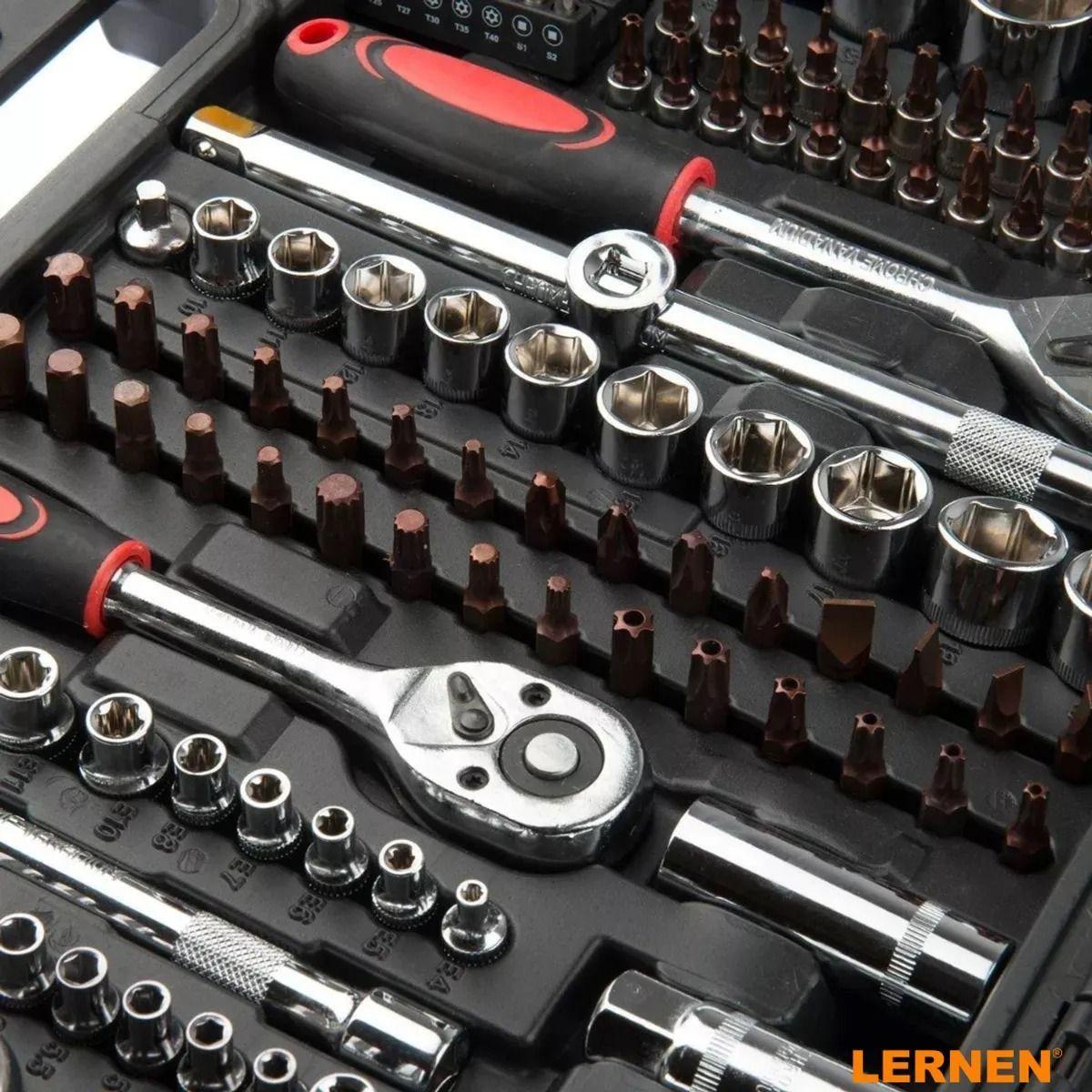 Caja De Herramientas Dados Y Llaves 216 Piezas-2