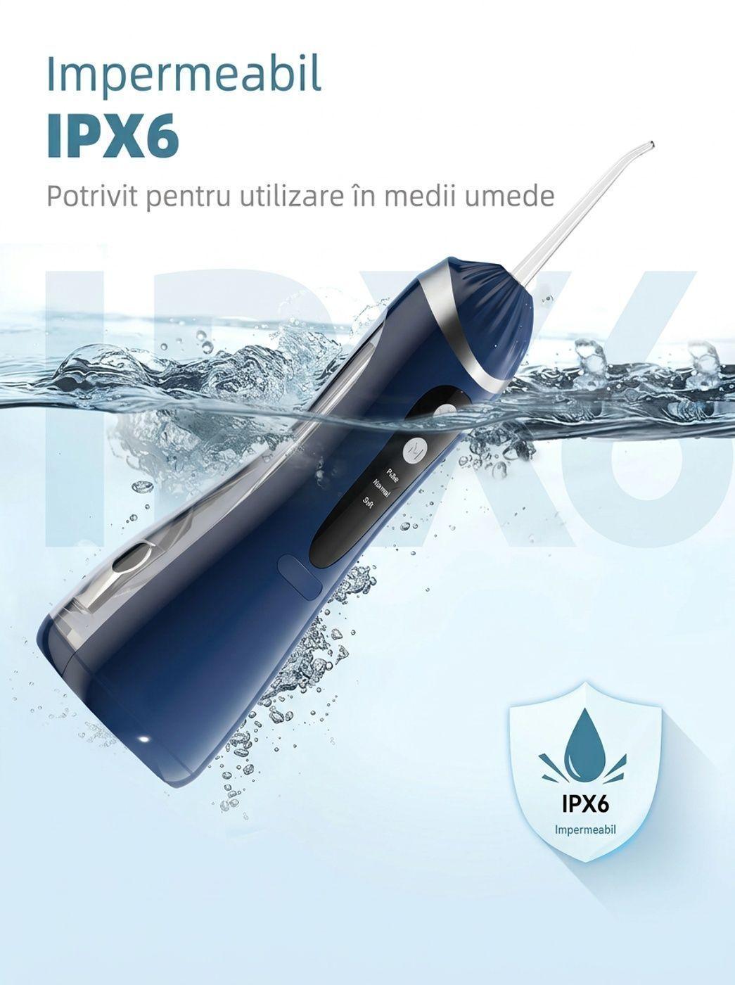 Irrigador Bucal Portatil Recargable Usb 200ml-3