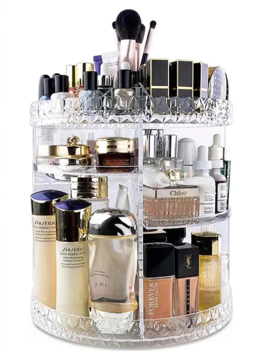 Organizador Acr lico Cosmetiquero Giratorio Acr lico-2