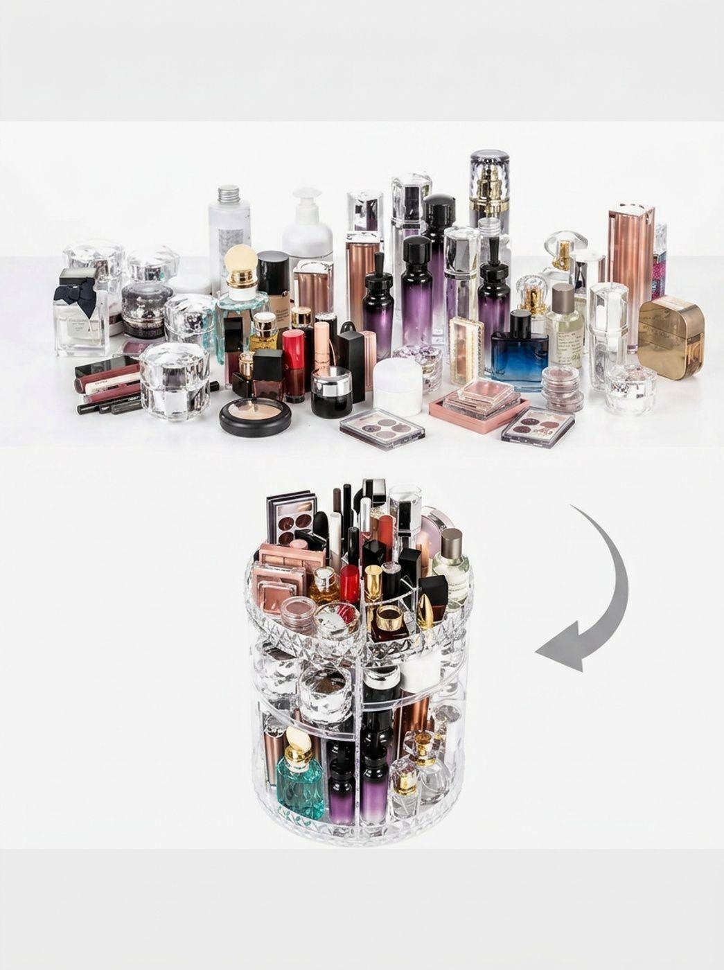 Organizador Acr lico Cosmetiquero Giratorio Acr lico-4