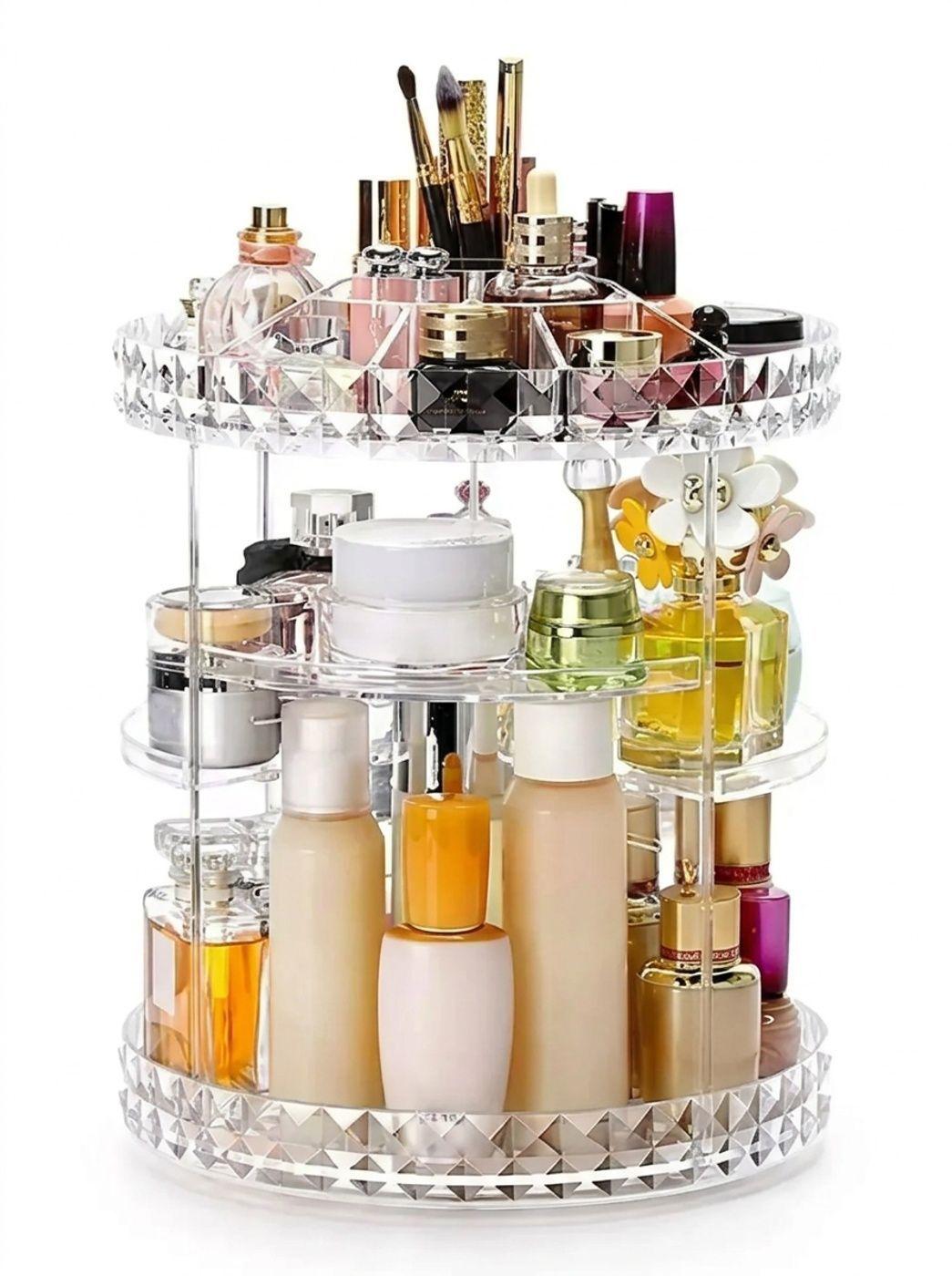 Organizador Acr lico Cosmetiquero Giratorio Acr lico-5