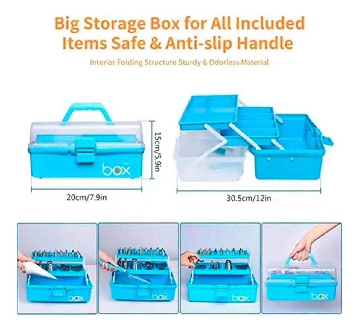 Kit Decoración Utensilios Repostería 236pcs Maleta 3 Niveles-2