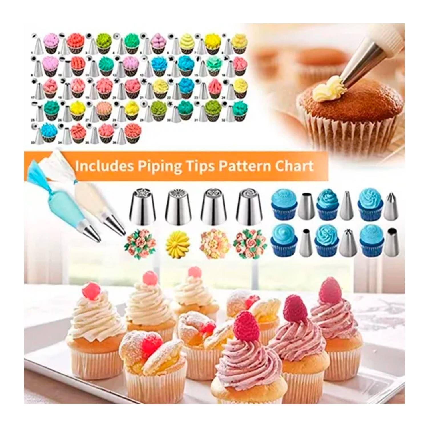 Kit Decoración Utensilios Repostería 236pcs Maleta 3 Niveles-5