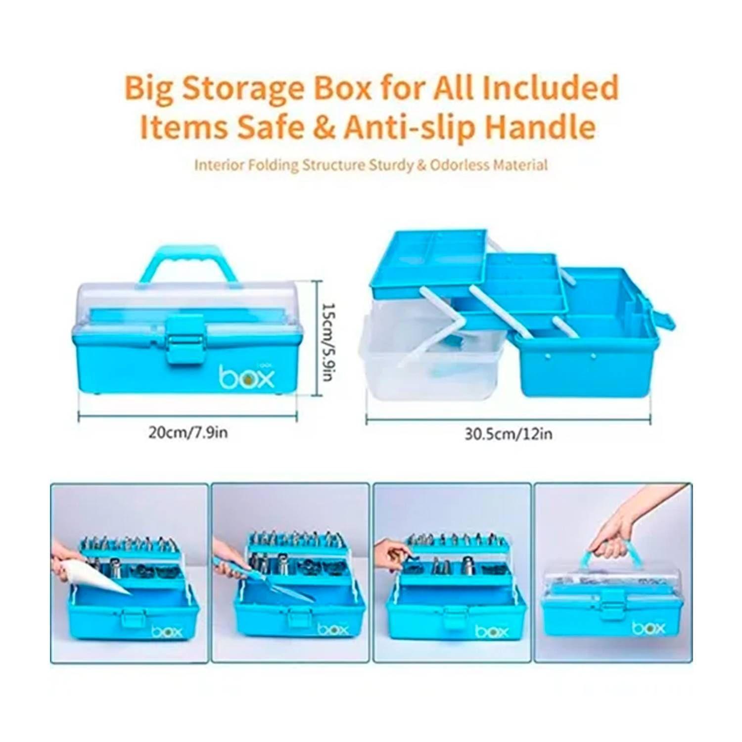 Kit Decoración Utensilios Repostería 236pcs Maleta 3 Niveles-7