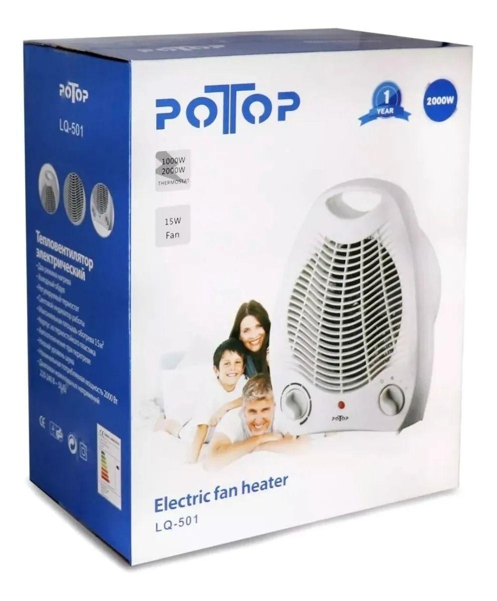 Estufa Eléctrica Calefactor Eléctrico Termoventilador -4