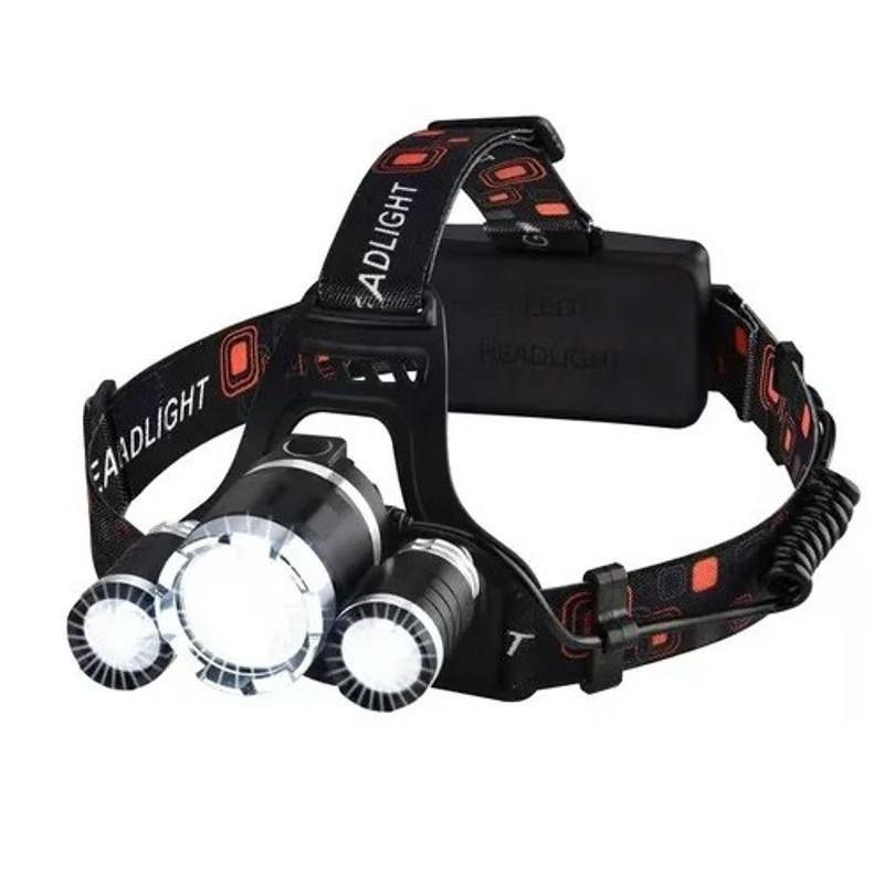 Linterna Led Minero Frontal Cabeza 3 Luces-6