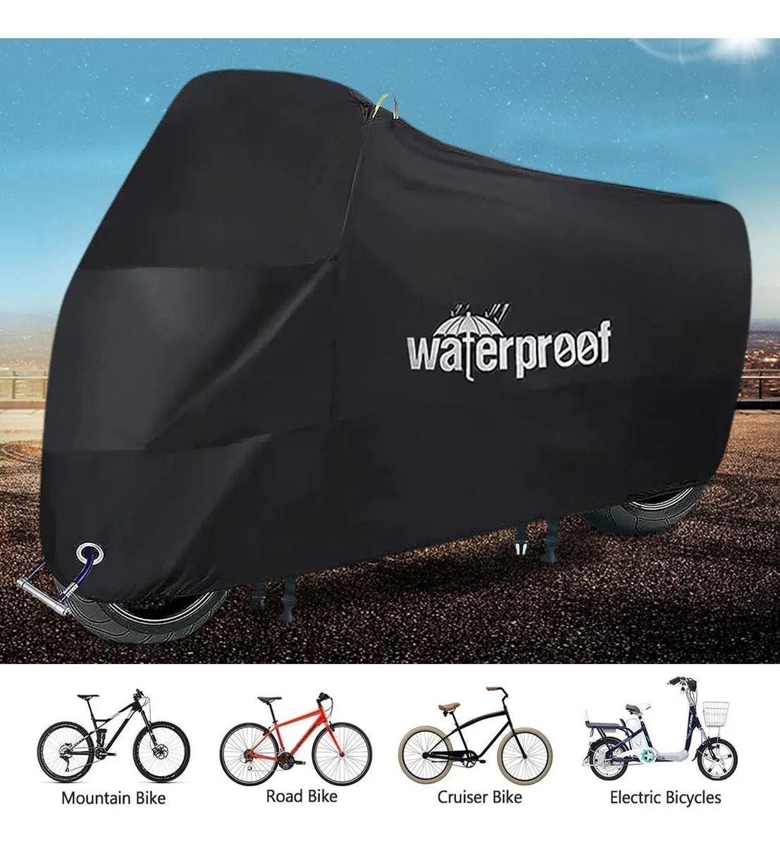 Carpa Cobertor Funda Para Bicicleta Impermeable 110x200-2