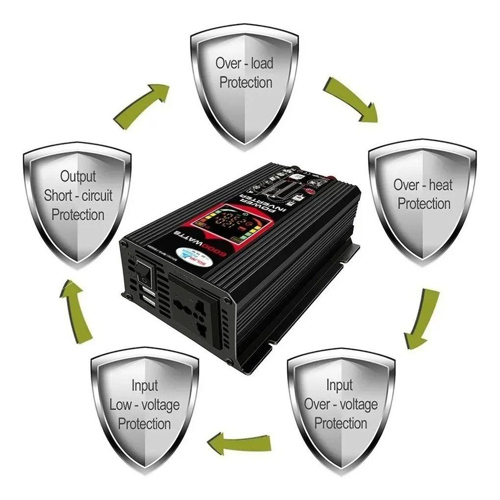 Inversor De Corriente Para Coche 6000w 12v-3