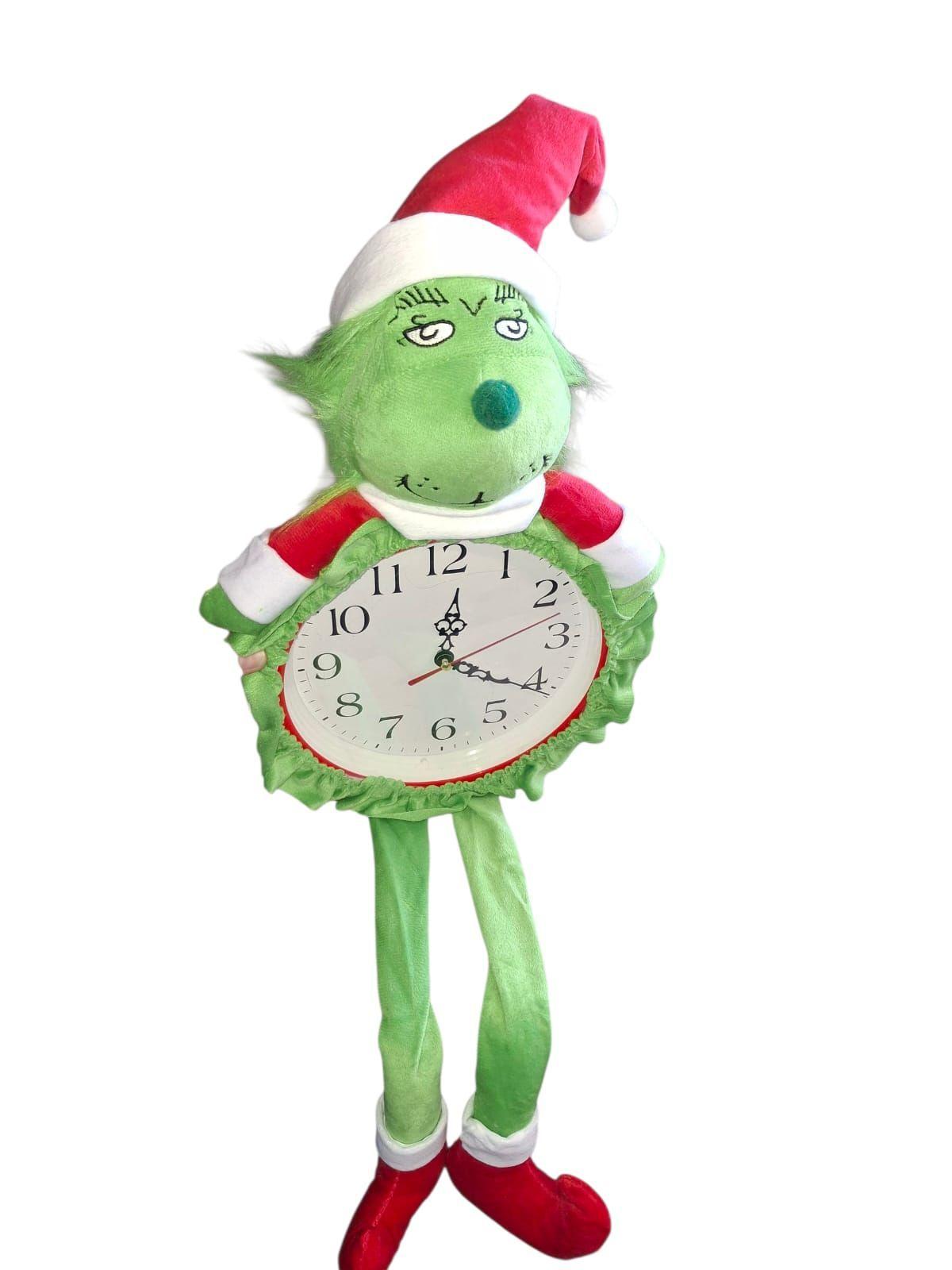 Reloj De Pared El Grinch Navidad Verde-3