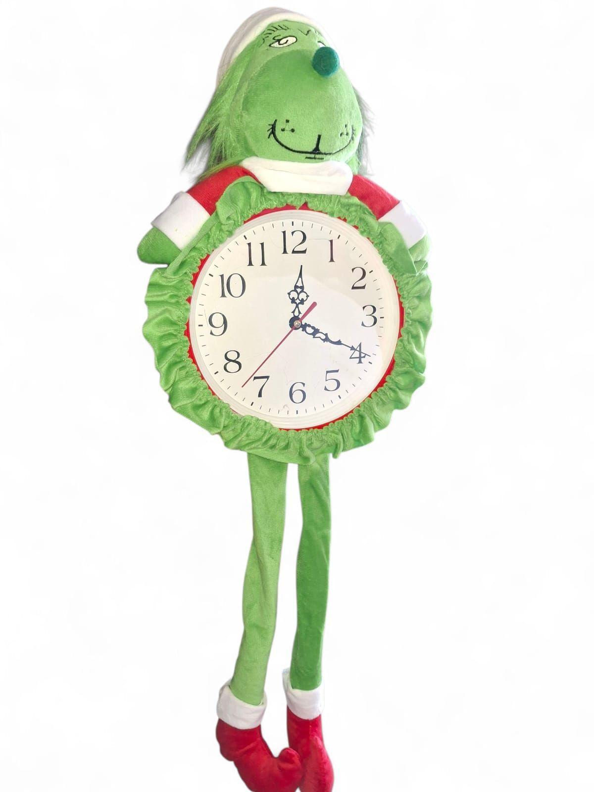 Reloj De Pared El Grinch Navidad Verde-4