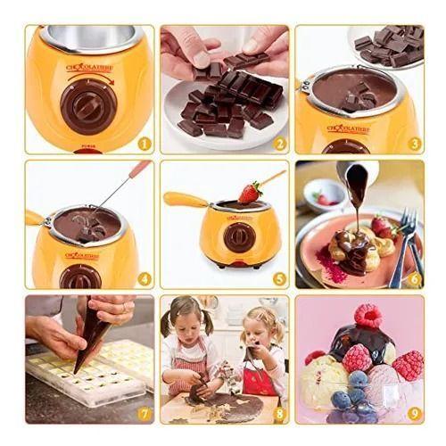 Maquina Chocolate Fondue Olla Para Derretir Chocolate-4