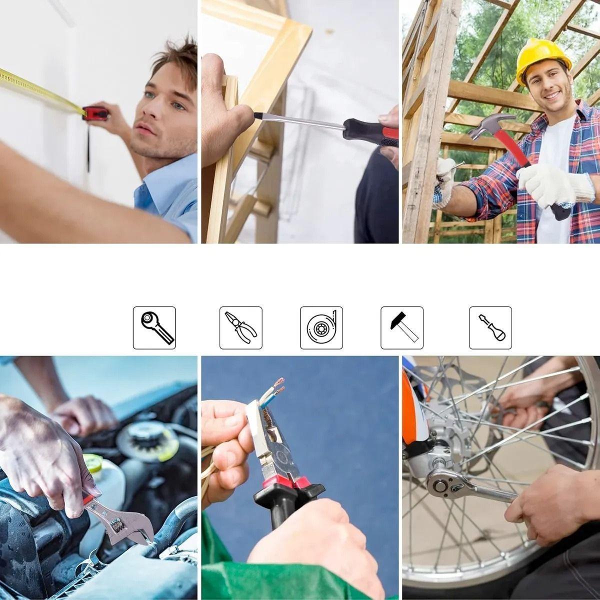 Maletin De Herramientas Profesional De 187 Piezas Con Ruedas-2