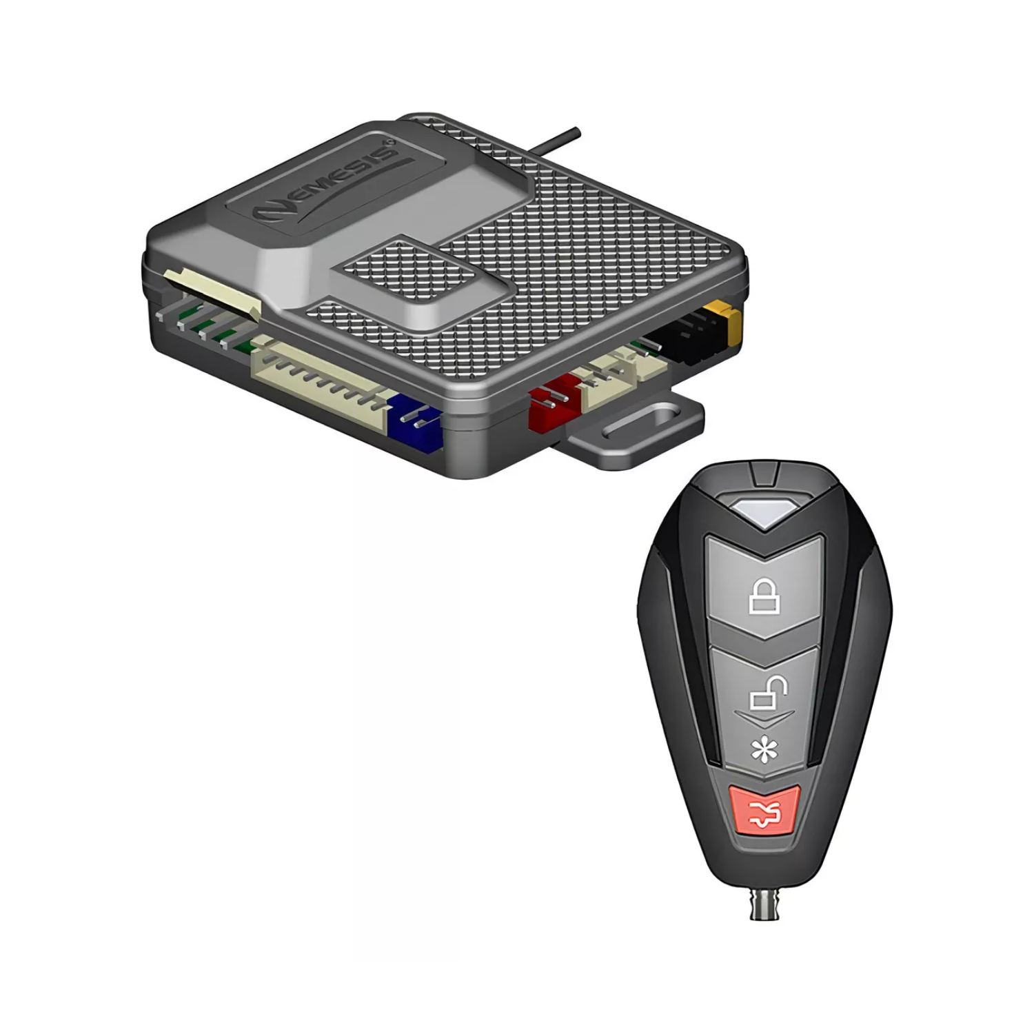 Alarma 2 Controles Seguridad Automóvil Camioneta Nemesis Gold-2