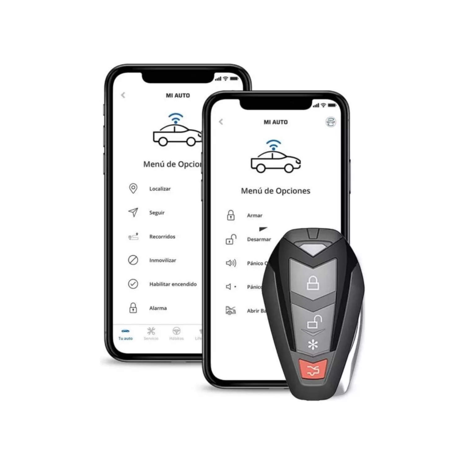 Alarma 2 Controles Seguridad Automóvil Camioneta Nemesis Gold-3