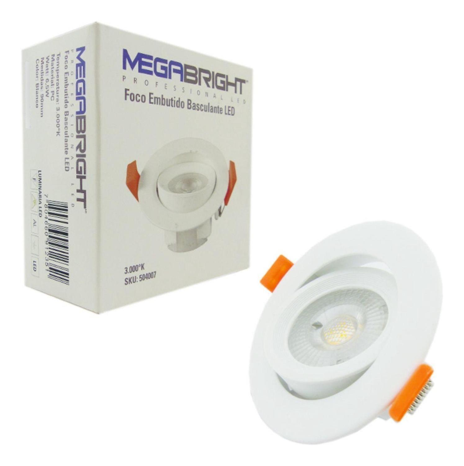 Foco LED Embutido 6,5 Watt Luz Cálida-2