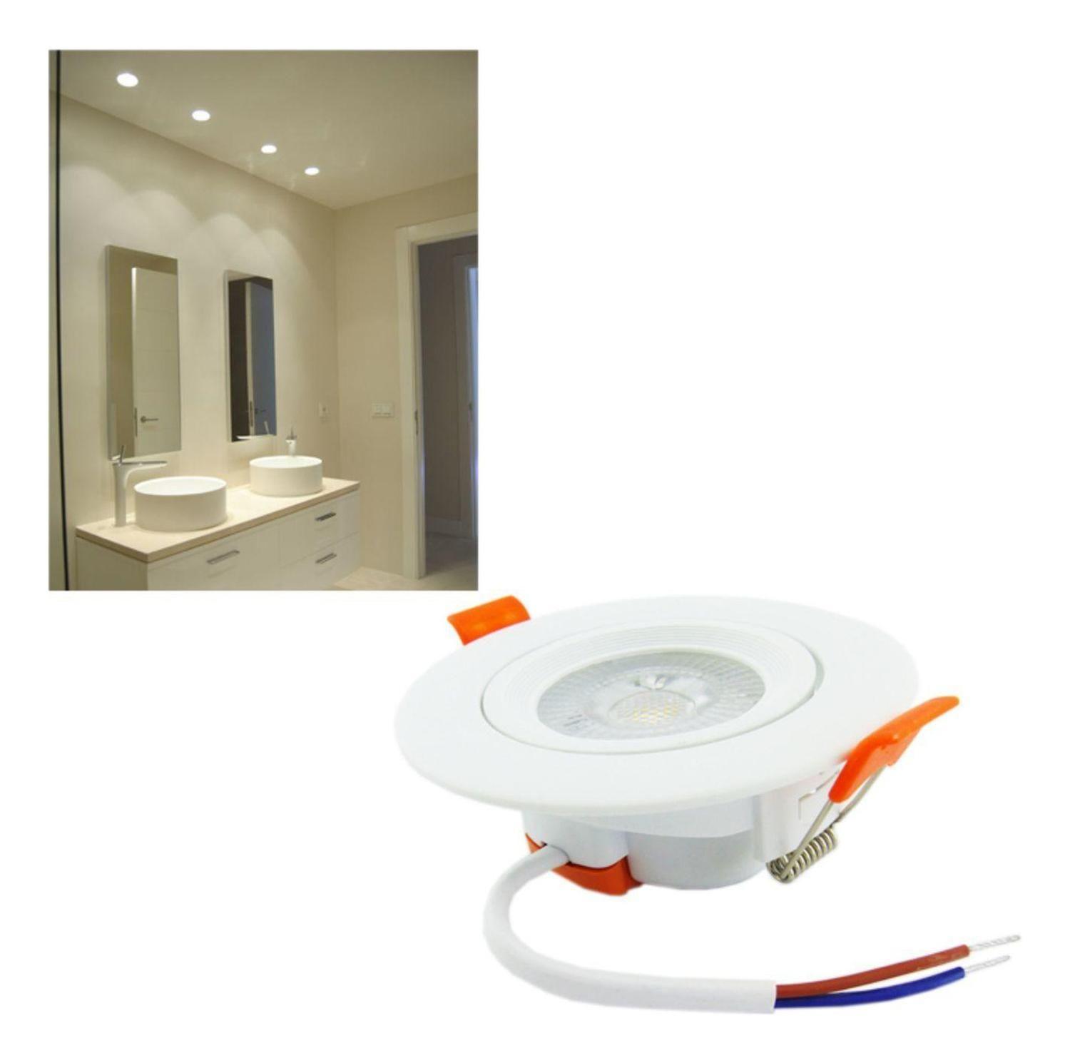 Foco LED Embutido 6,5 Watt Luz Cálida-3
