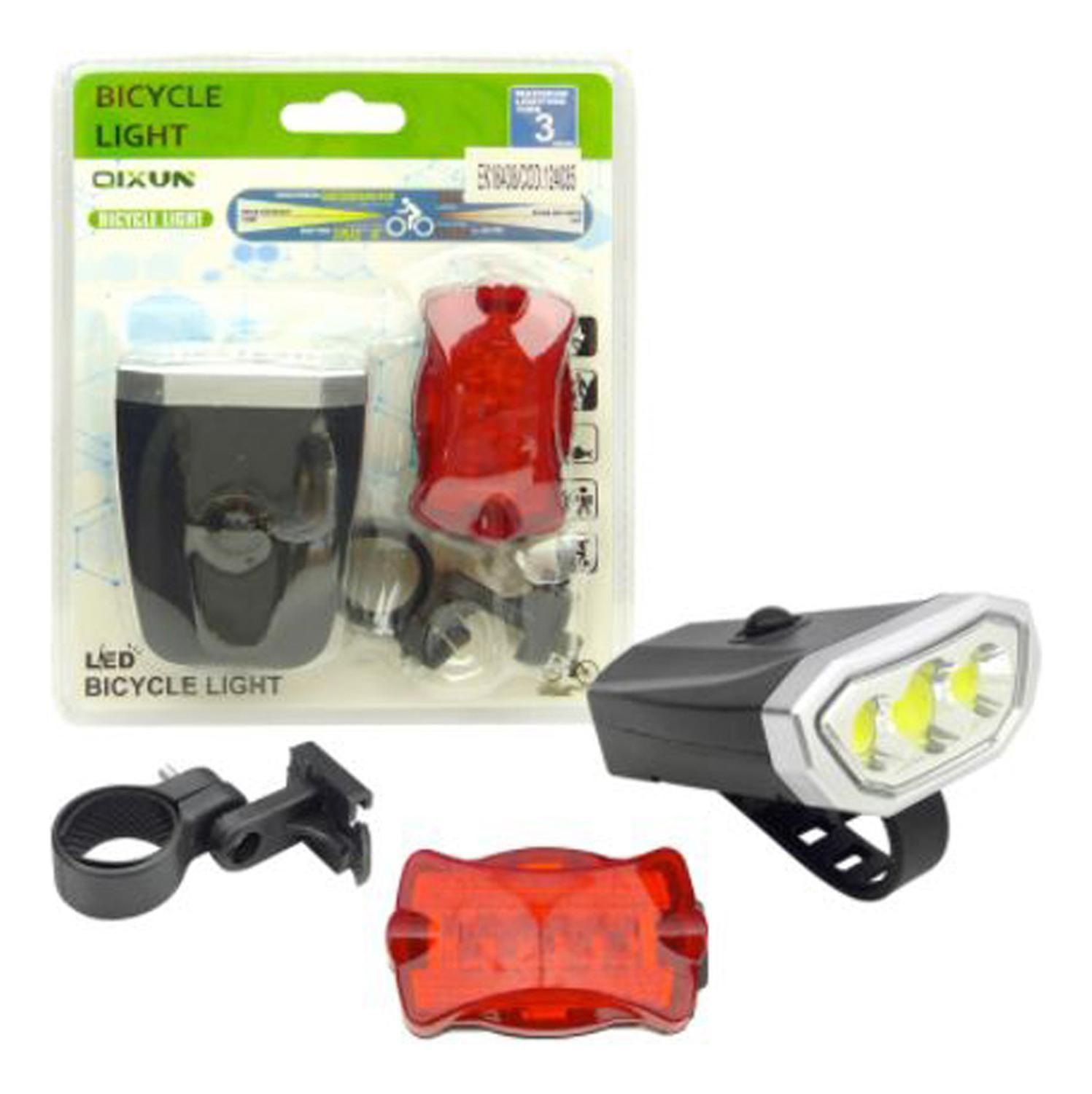 Kit Luces LED Delantera Trasera Bicicleta DLX-3