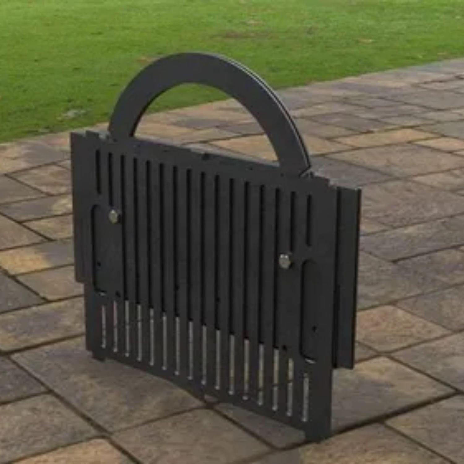 Fogón Brasero Armable Acero Parrilla 37x 50x 37 CM-2