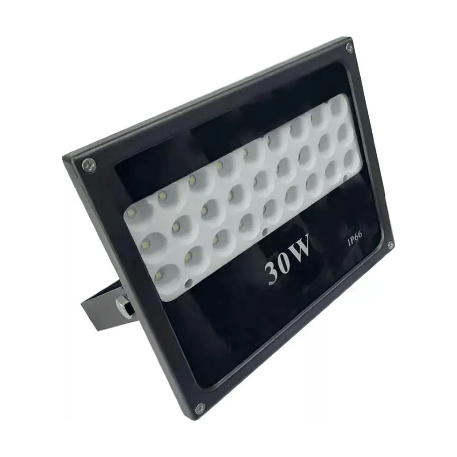 Foco Led Exterior Multichip Luz Blanca Frio 30 Watt 22x19x4,5 CM Negro-1