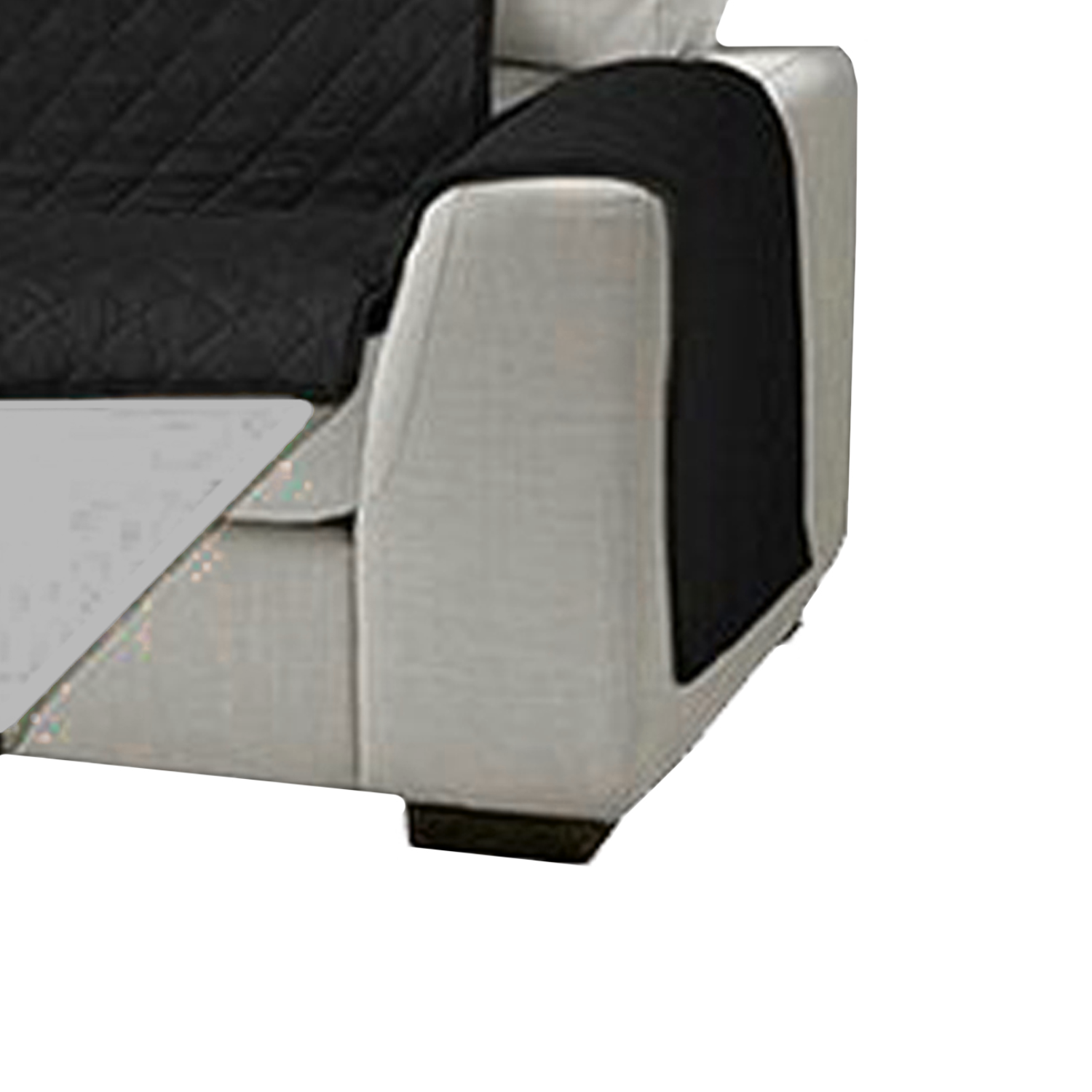 Funda Cobertor Protector Sofá Sillón 3 Cuerpos Negro-3