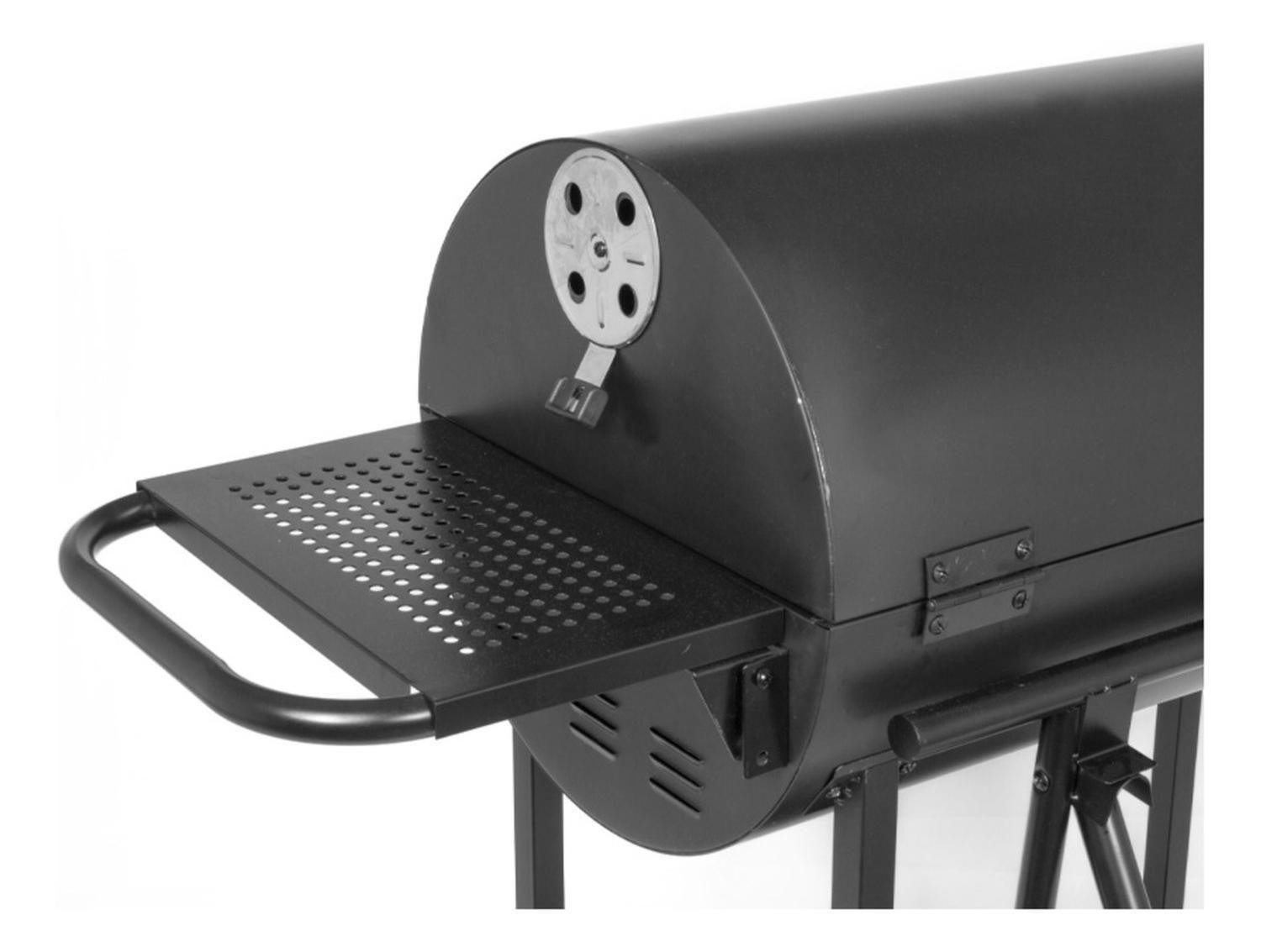 Parrilla Doble Carbón Repisas Laterales Tapa-3
