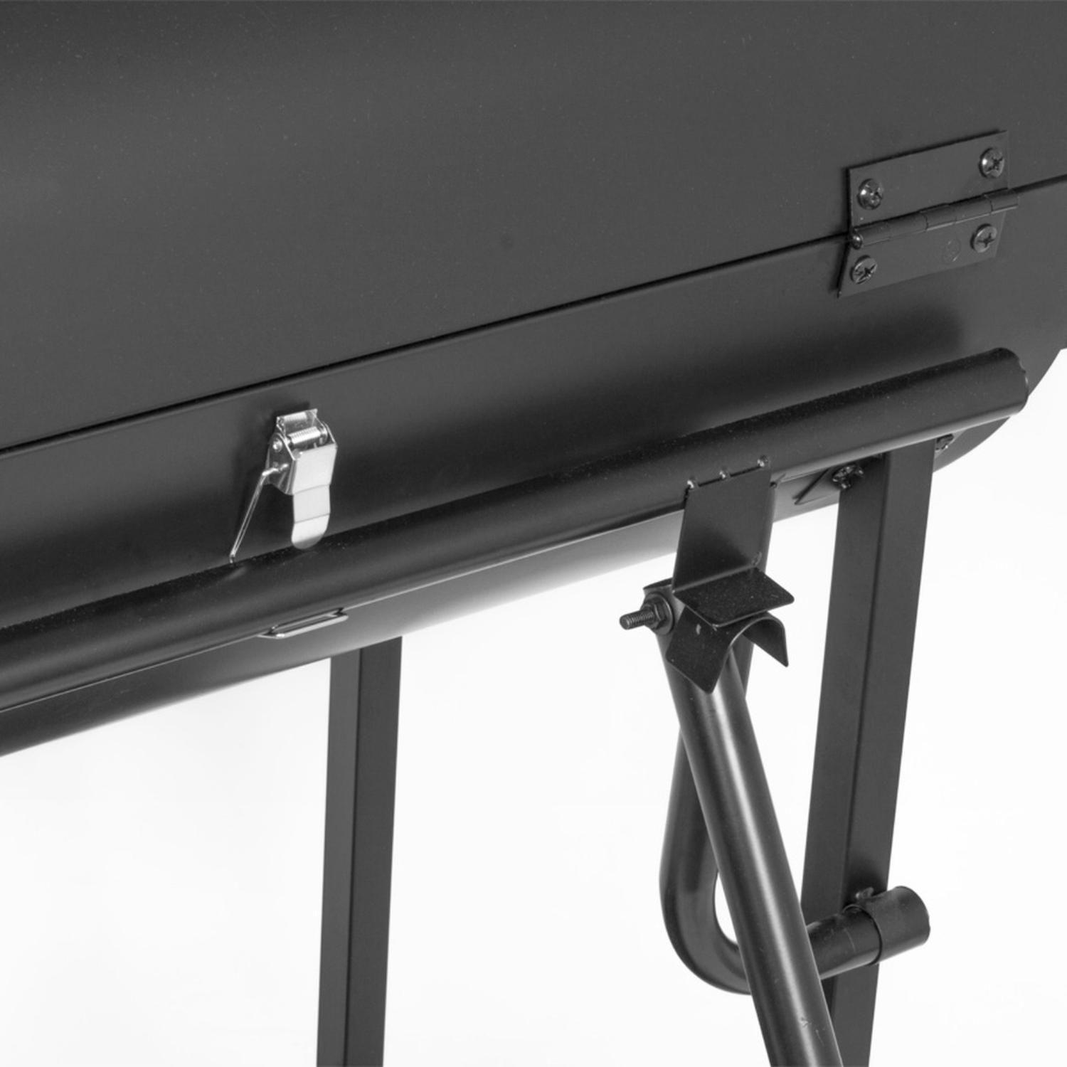 Parrilla Doble Carbón Repisas Laterales Tapa-4