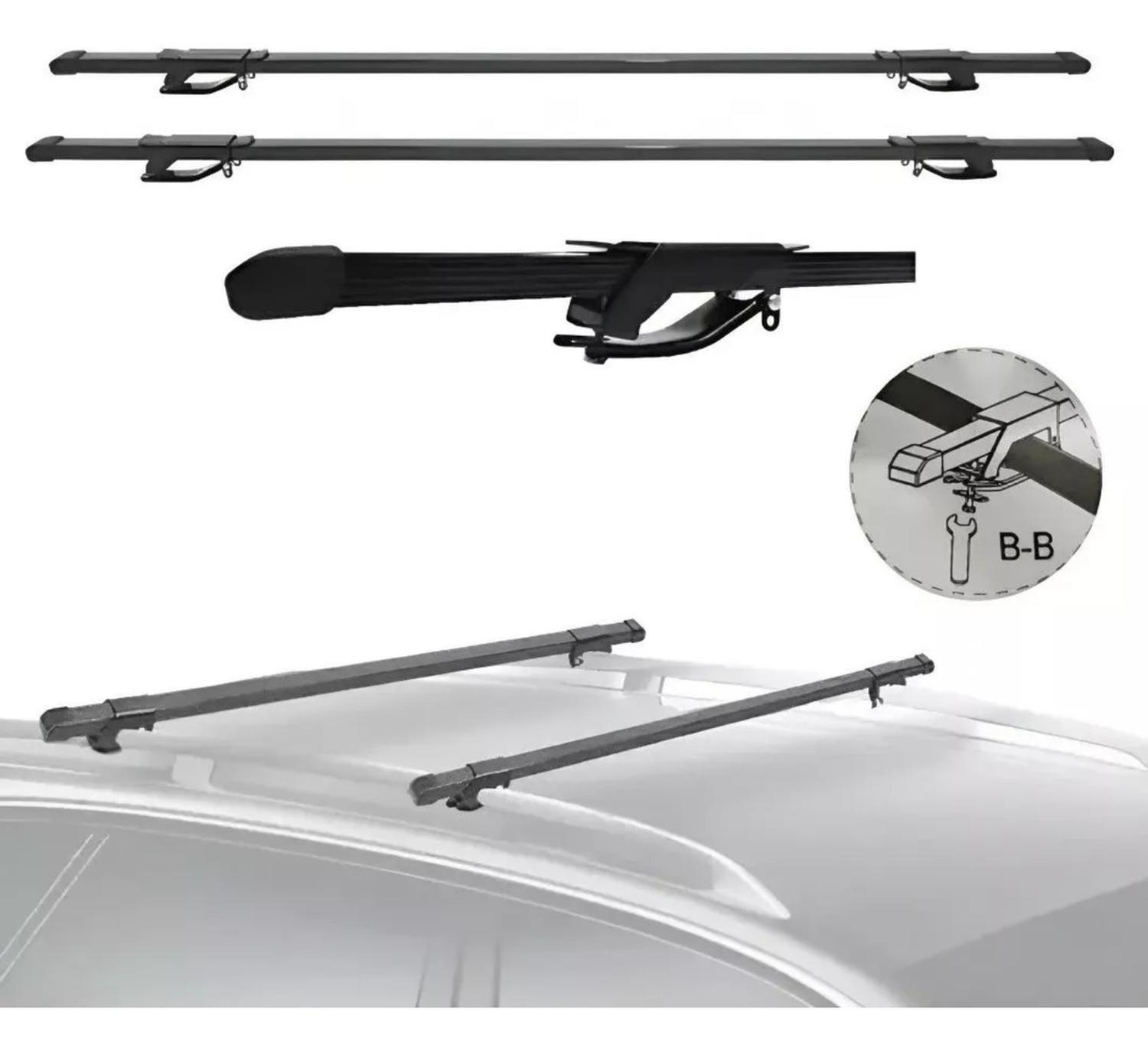 Parrilla Auto Barra Porta Equipaje Universal Techo 120 CM-4