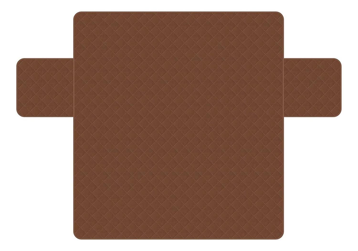 Funda Cobertor Protector Sofá Sillón 3 Cuerpos Café-3