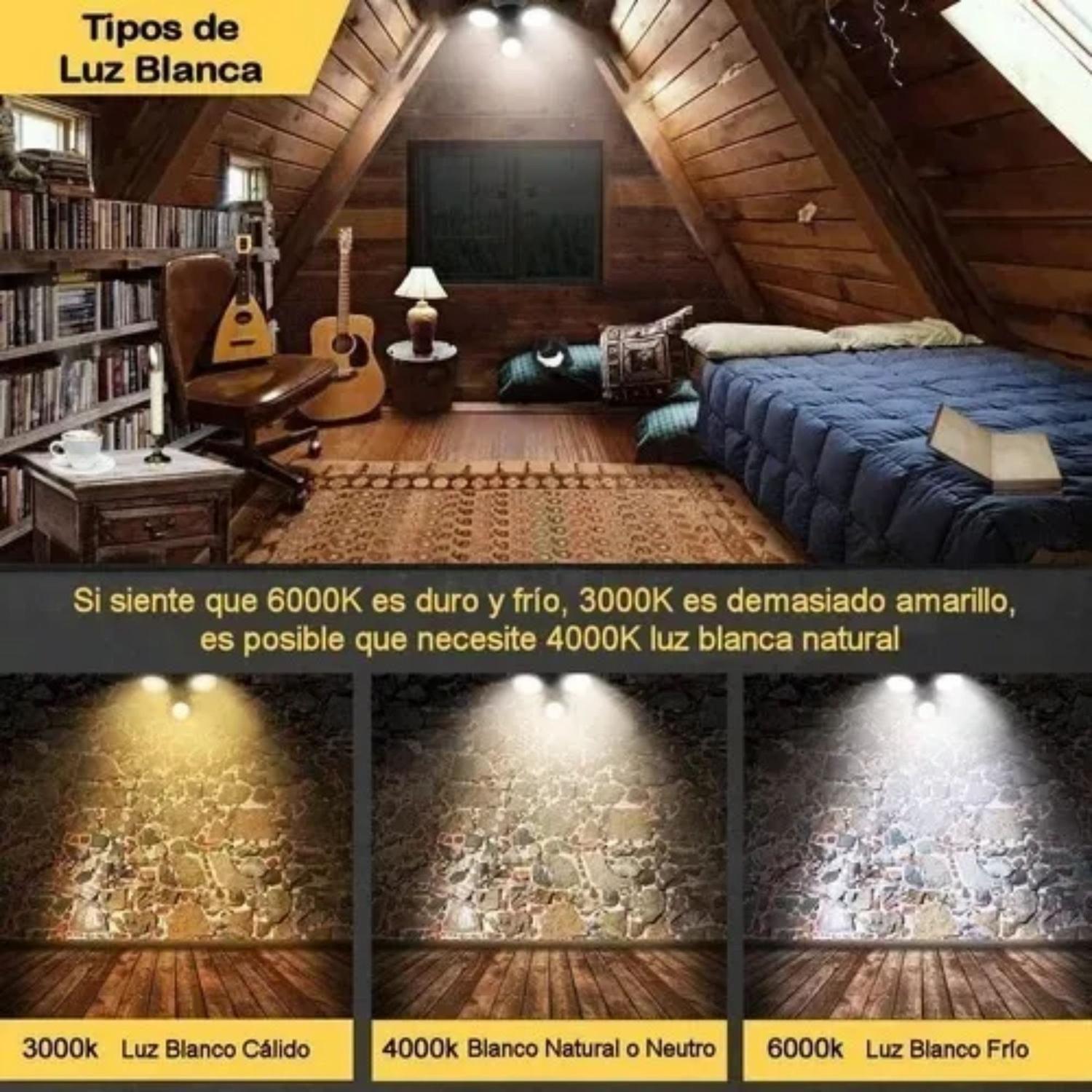 Pack 5 Focos LED Embutido Orientable Luz Cálida 7 Watt-4