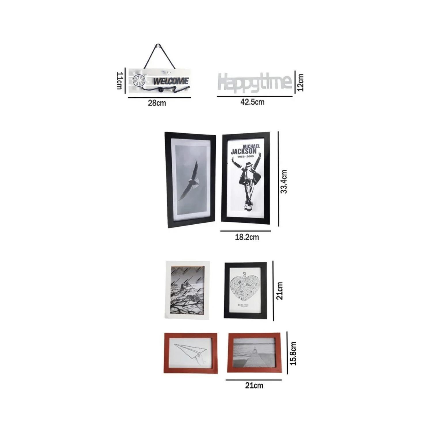 Set 12 Marcos Decorativos Pared Vintage-1