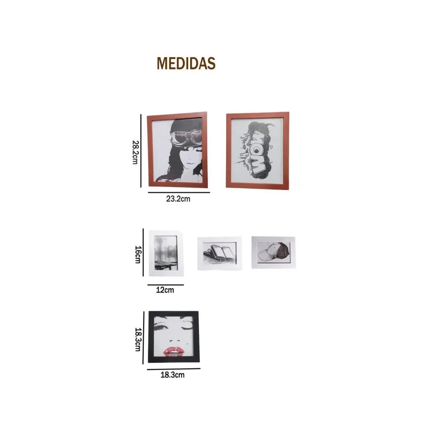 Set 12 Marcos Decorativos Pared Vintage-2
