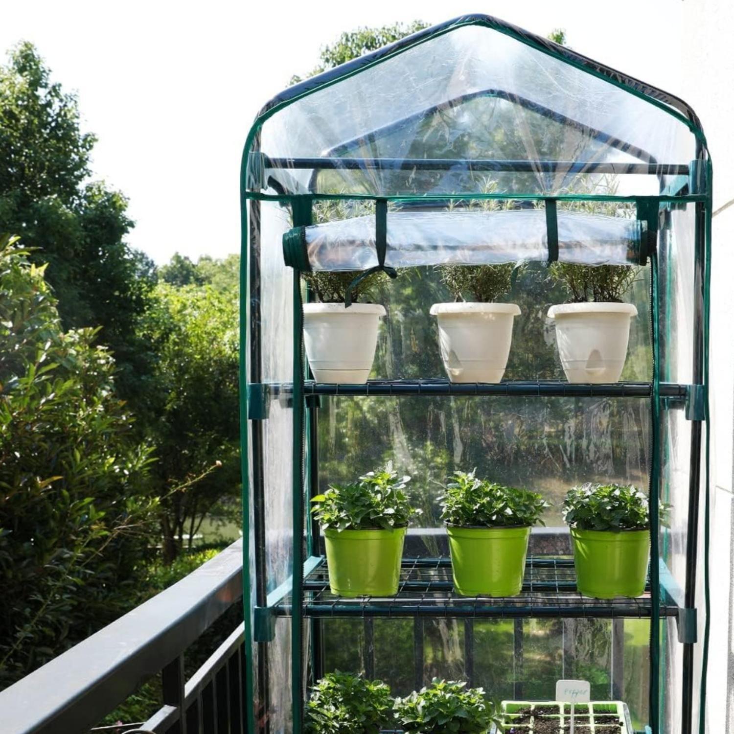 Mini Invernadero 4 Niveles 156x59x156 CM-4