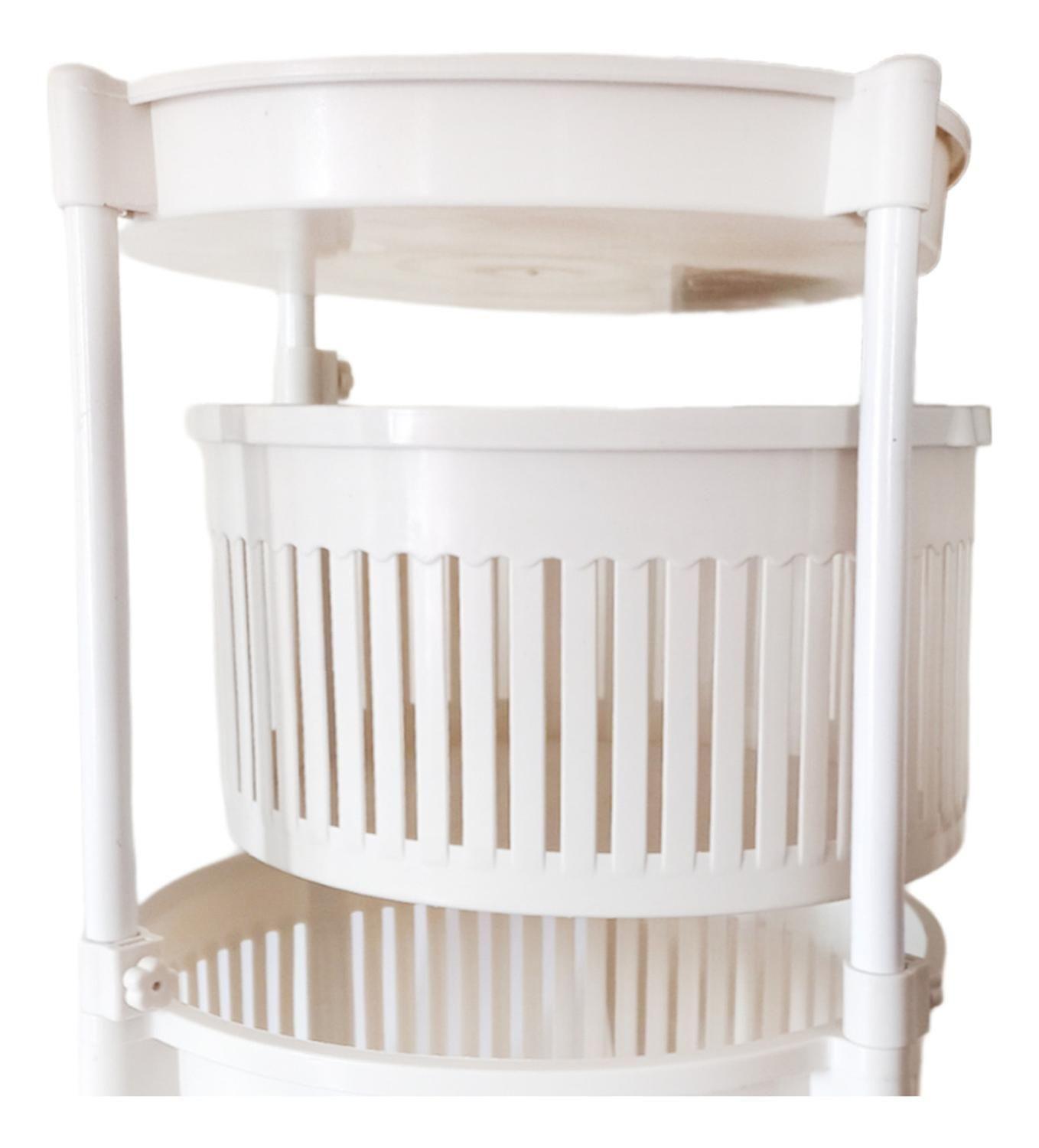 Estante Organizador Redondo Canastas Giratorias 3 Niveles-3