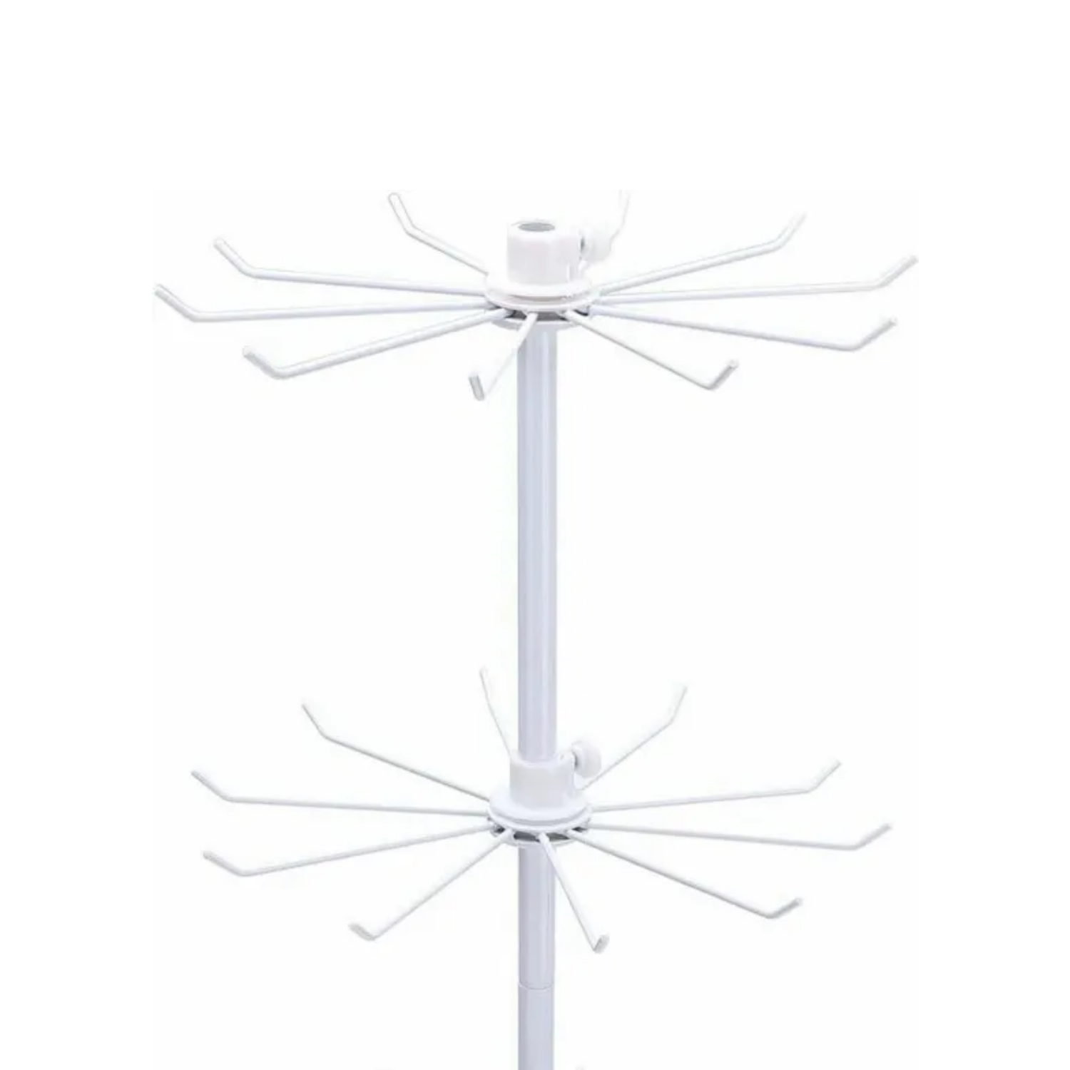 Exhibidor Porta Llavero Tipo Araña 3 Niveles 68x20 CM Blanco-2