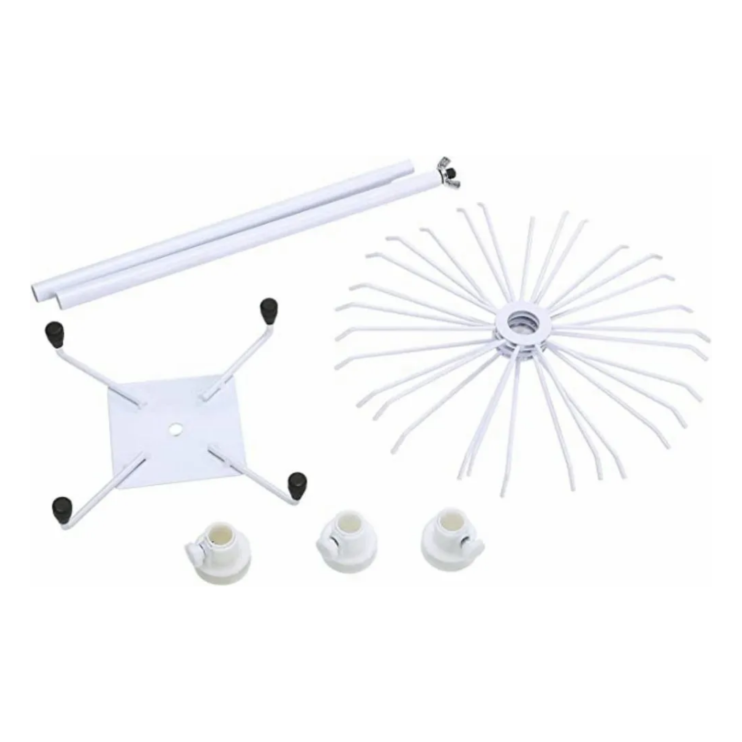 Exhibidor Porta Llavero Tipo Araña 3 Niveles 68x20 CM Blanco-3