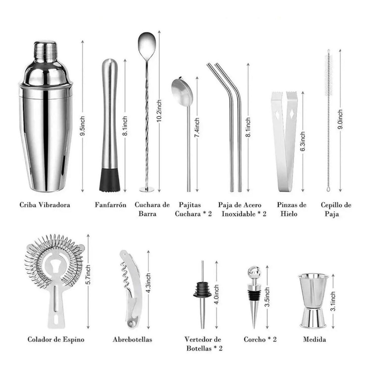 Juego Cóctel Bar Pub 24 Piezas-3