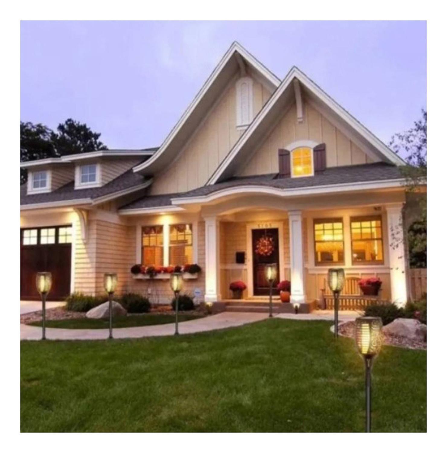 Estaca LED Solar Decoración Jardín Exterior 50 CM-4