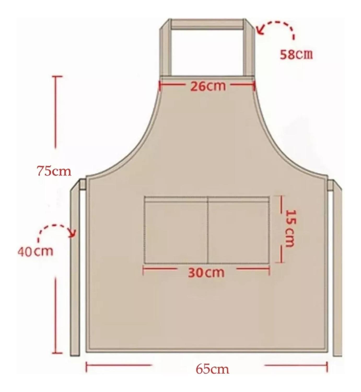 Pack 10 Mandil Delantal Multiuso 65x75 CM Negro-3