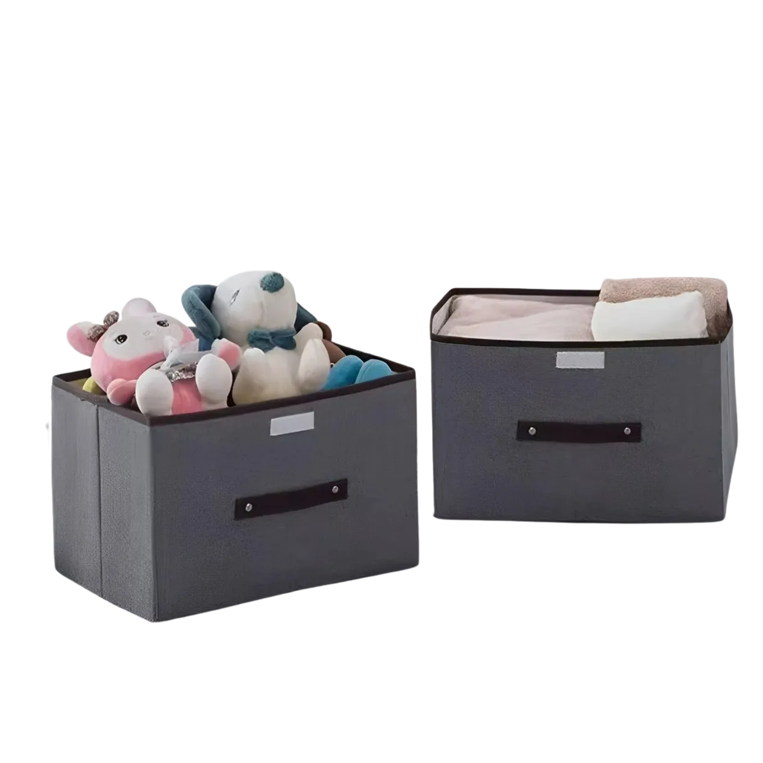 Pack 6 Unidades Cajas Organizadoras Plegables 36x23x24 CM Gris-2