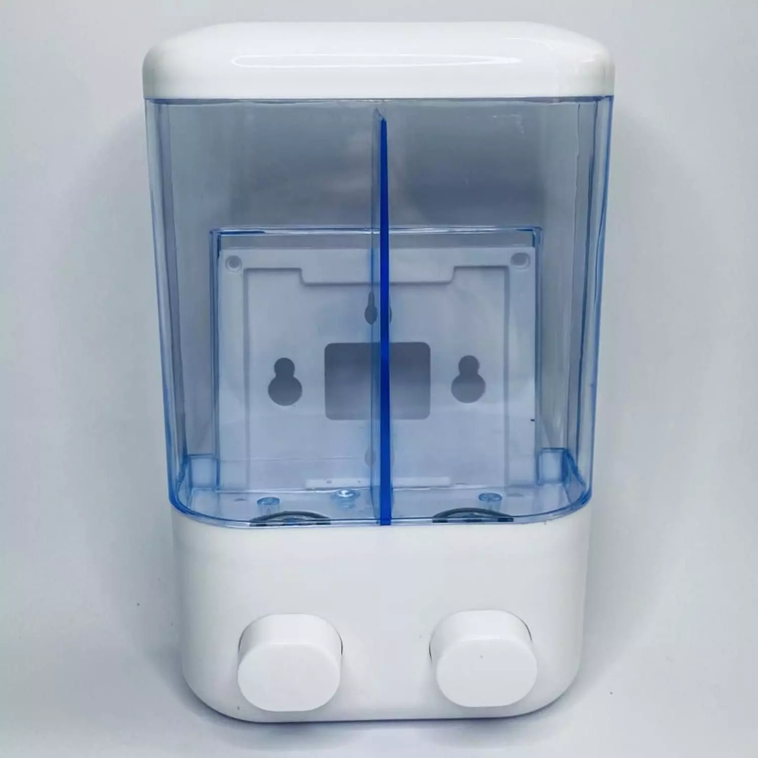Dispensador Jabón Baño Doble Blanco-2