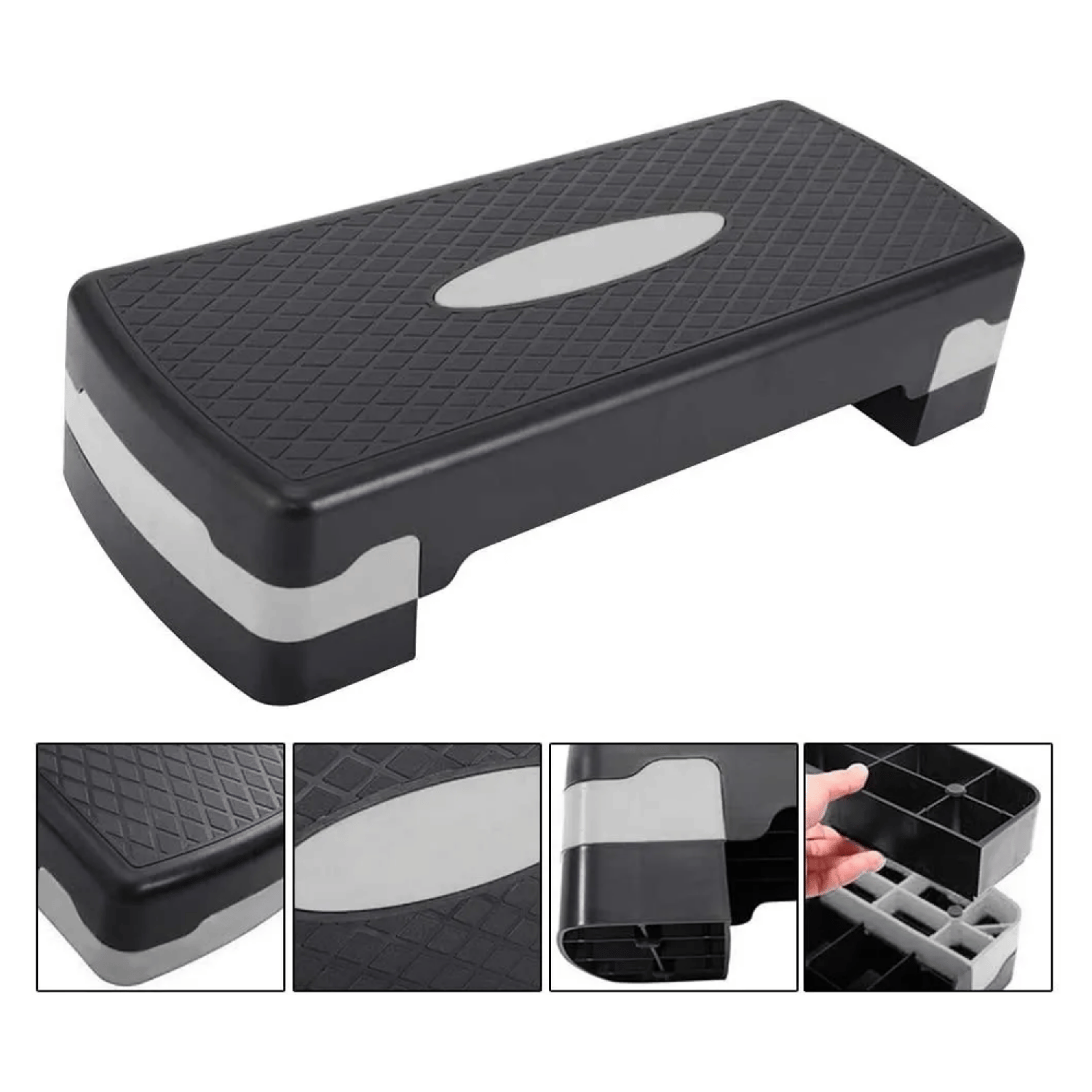 Step Aerobico Antideslizante Fitness Negro-3