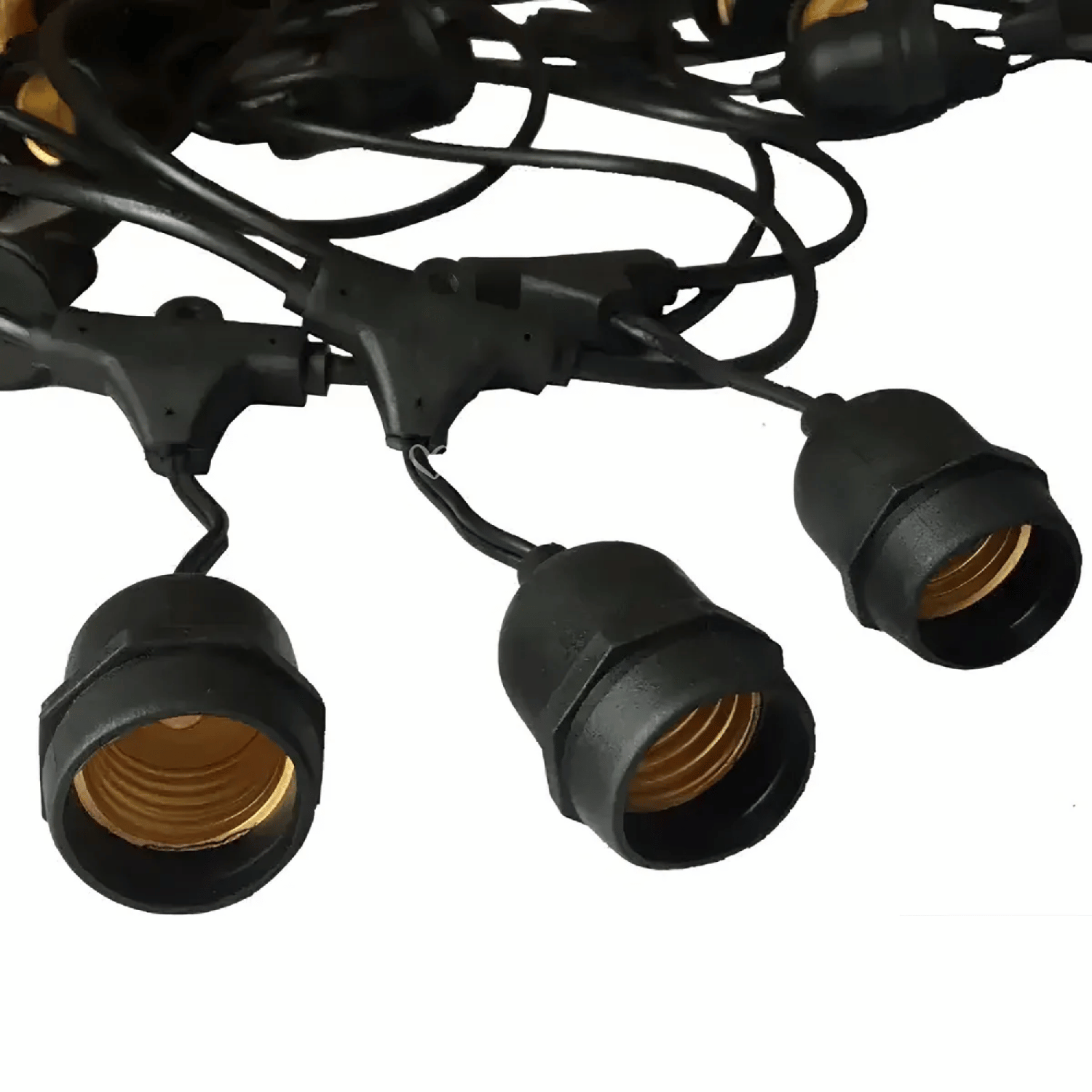 Guirnalda LED Exterior Soquete E27 20 MTS 220 Watt Negro-2