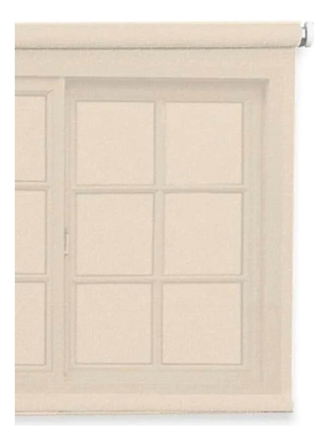 Cortina Roller Rustica Deluxe 100x200 CM Beige-2