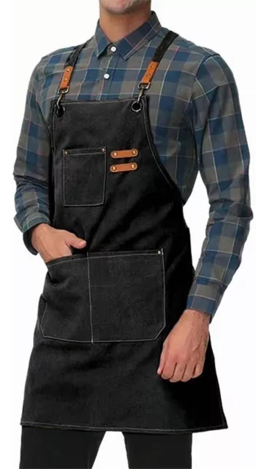 Pechera Delantal Multiuso 68x78 CM Negro-2