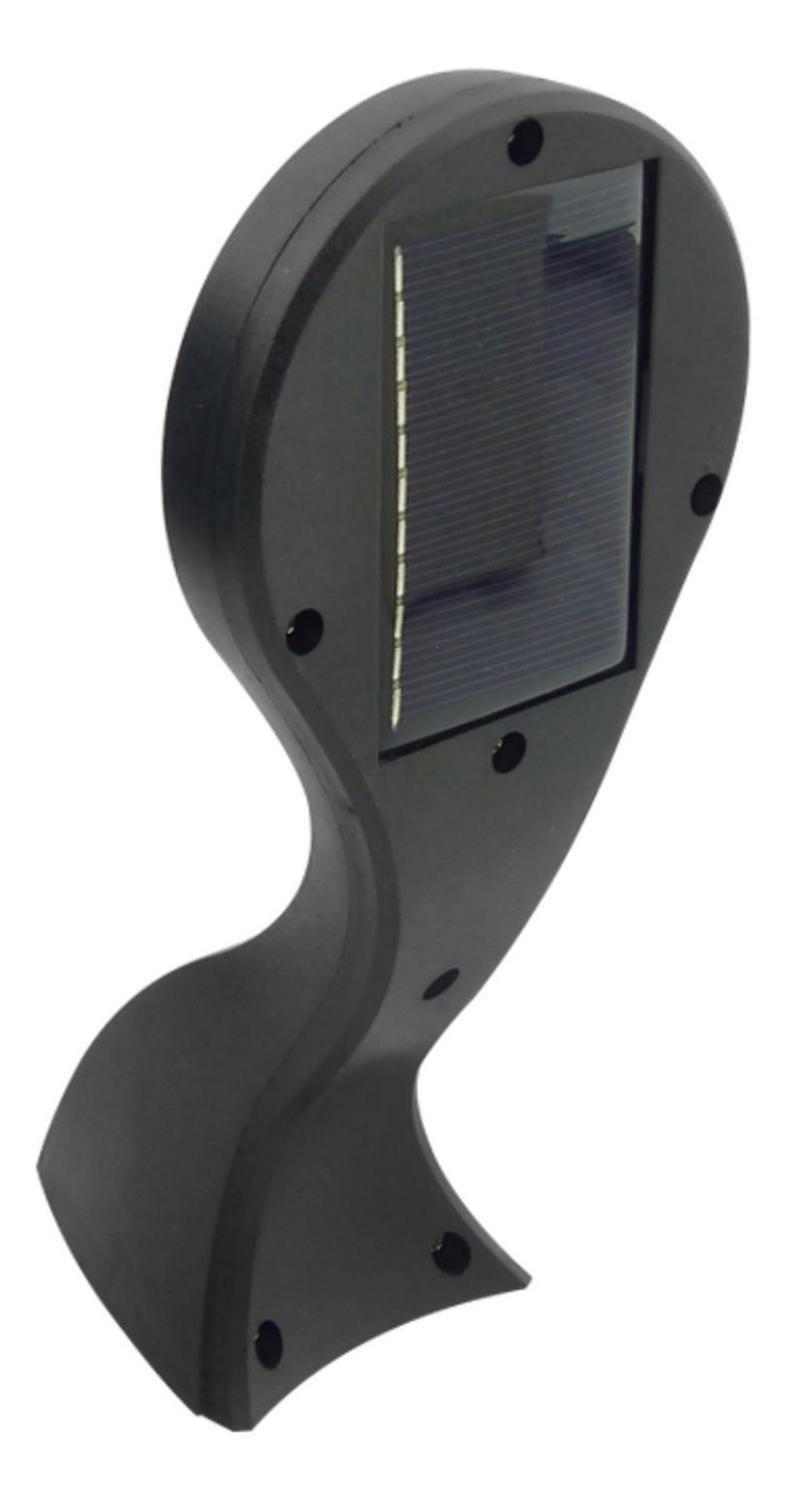 Foco Mini Solar Pared Mica Blanca Sensor Movimiento-2