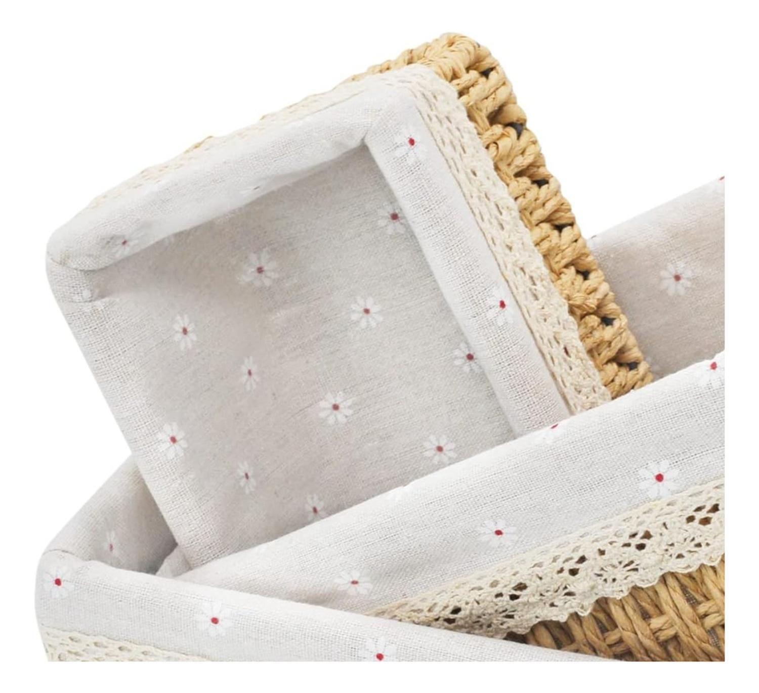 Set 3 Organizadores Canastas Almacenamiento Rectángular-2