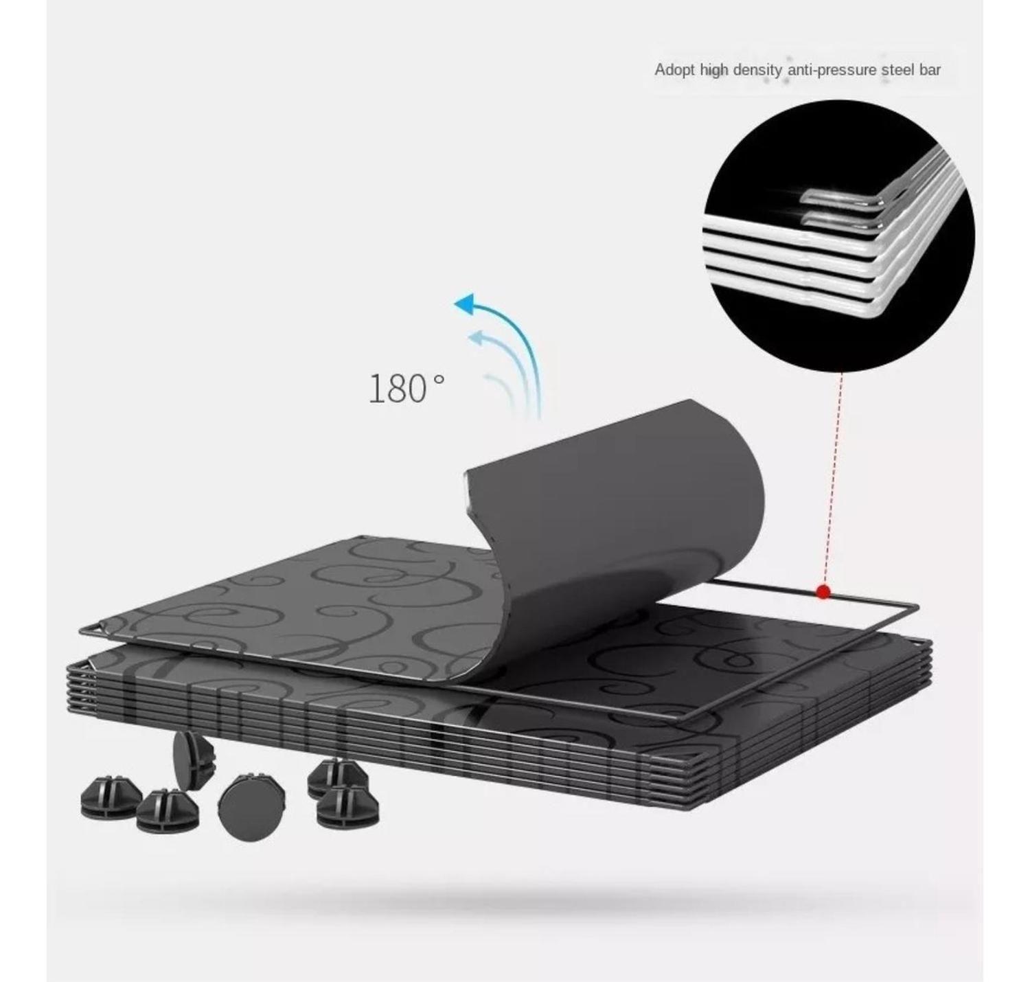 Organizador Closet Ropero Hogar 4 Módulos 127x32x44 CM Negro-3