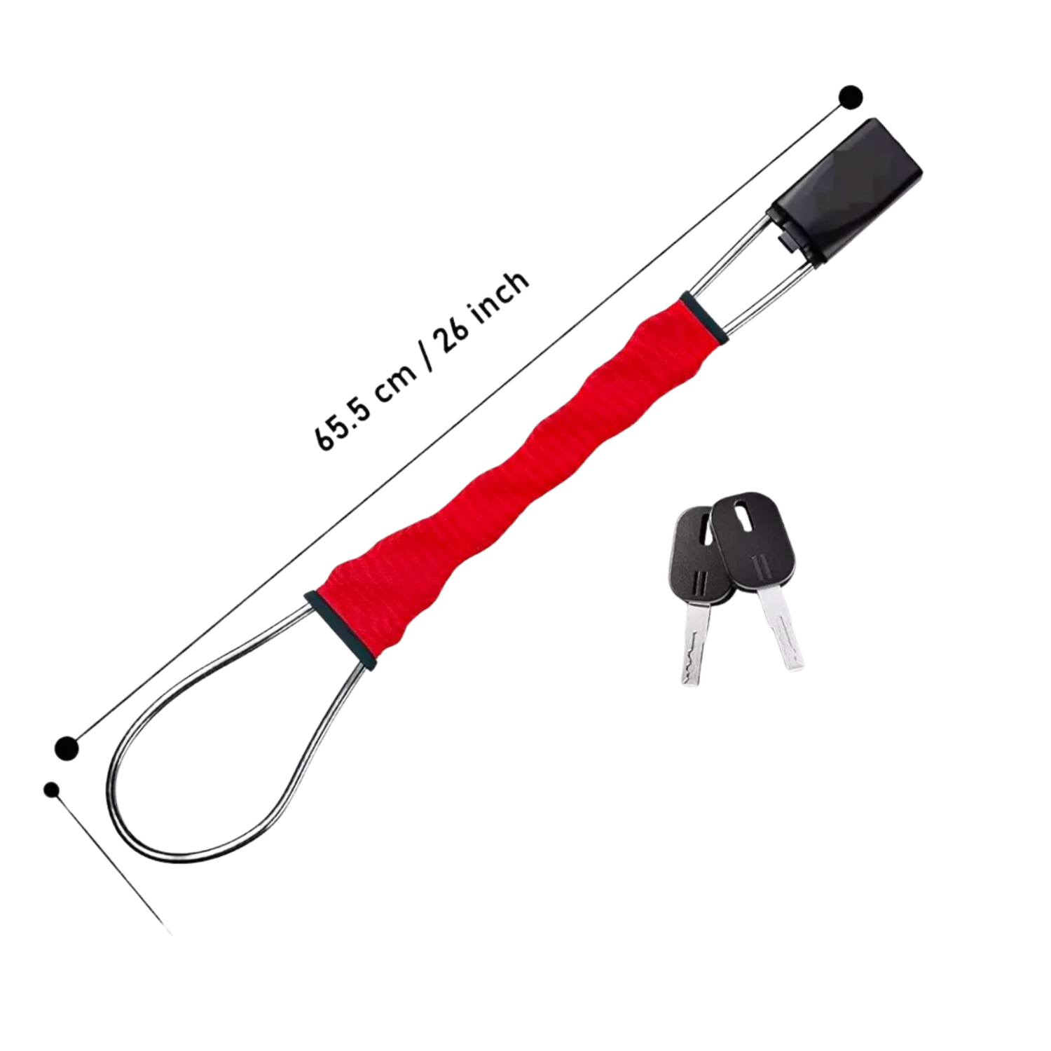 Trabavolante Conexión Cinturón Bloqueo Antirrobo 65x5,7 CM-3